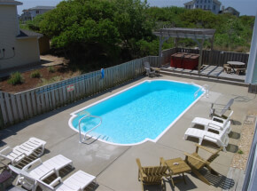 The pool at 