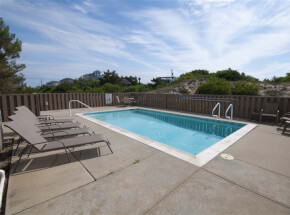 The pool at HERE AT LAST