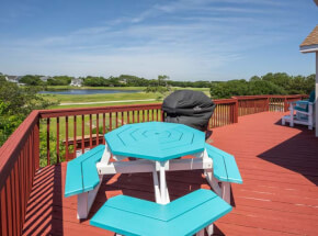 GOLFIN' DOLPHIN Hot Tub on 1st Floor Covered Deck