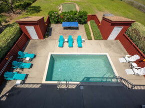 The pool at GOLFIN' DOLPHIN
