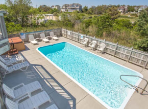 The pool at OCEANS AWAY