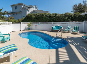 The pool at NOT SOON ENOUGH