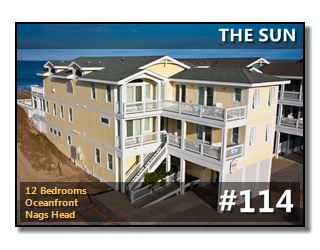 Click to View More Information For Outer Banks Vacation Rental #114, THE SUN