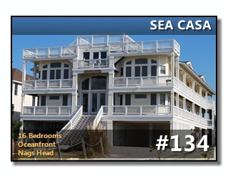Click to View More Information For Outer Banks Vacation Rental #134, SEA CASA