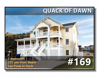 Click to View More Information For Outer Banks Vacation Rental #169, X-TA-SEA