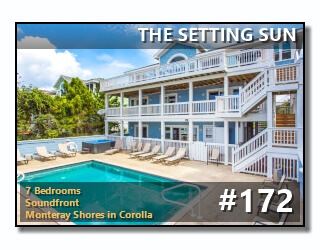 THE SETTING SUN Vacation Rental in COROLLA photos