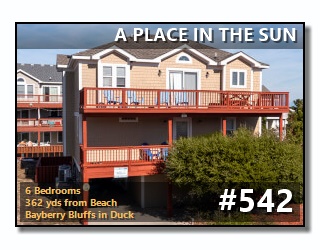 Click to View More Information For Outer Banks Vacation Rental #542, A PLACE IN THE SUN