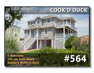 Click to View More Information For Outer Banks Vacation Rental #564, COOK'D DUCK
