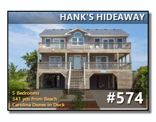 Click to View More Information For Outer Banks Vacation Rental #574, CAPE MAYE