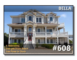 Click to View More Information For Outer Banks Vacation Rental #608, RITZ PALM PARADISE II