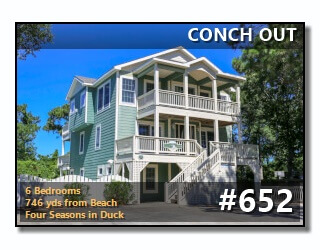 Click to View More Information For Outer Banks Vacation Rental #652, CONCH OUT