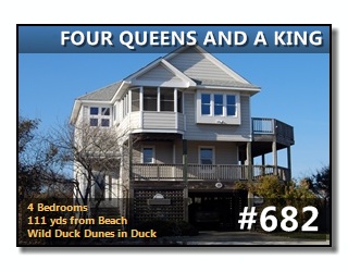 FOUR QUEENS AND A KING Vacation Rental in DUCK photos