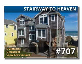 Click to View More Information For Outer Banks Vacation Rental #707, STAIRWAY TO HEAVEN