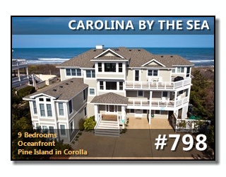 Click to View More Information For Outer Banks Vacation Rental #798, CAROLINA BY THE SEA