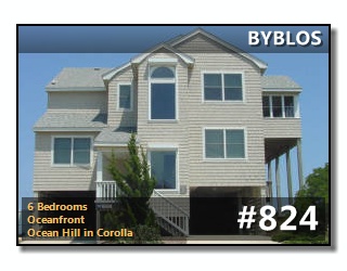 Click to View More Information For Outer Banks Vacation Rental #824, BYBLOS