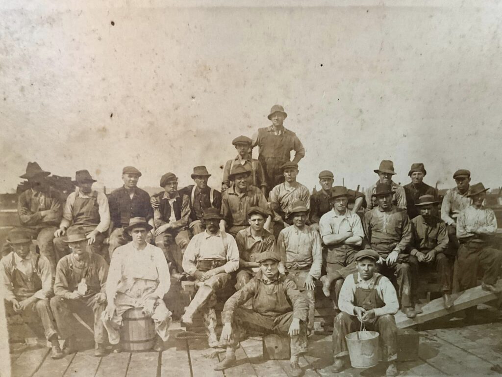 Buffalo City Worker on Milltail Creek Docks