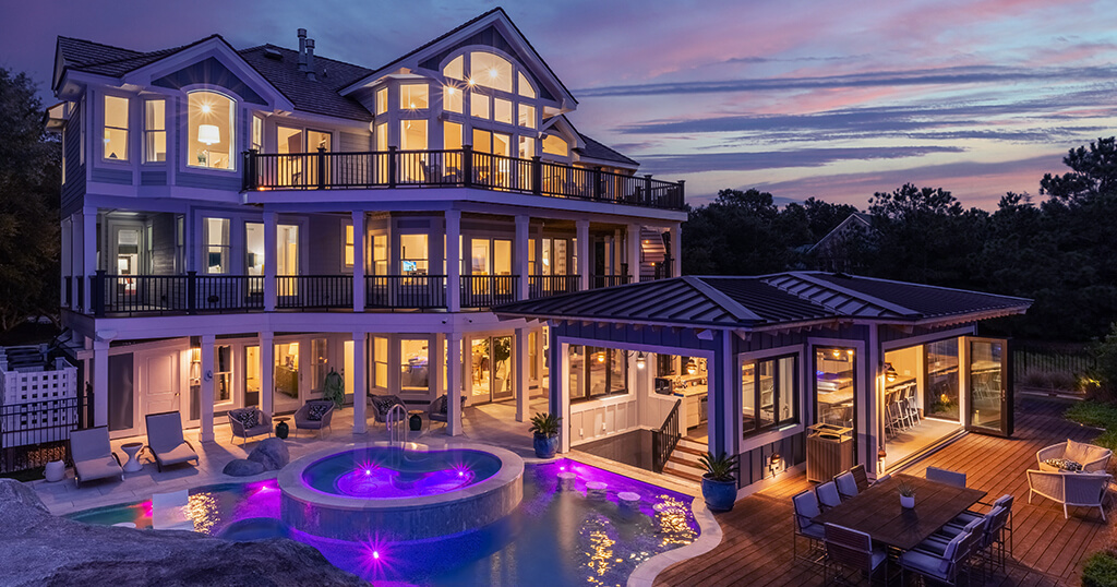An Outer Banks vacation rental with a pool