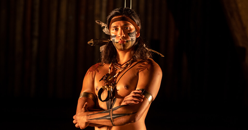 A performer from The Lost Colony Outdoor Drama on the Outer Banks