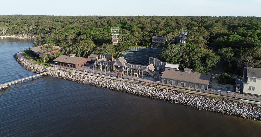 The Waterside Theater where The Lost Colony Outdoor Drama performance takes place