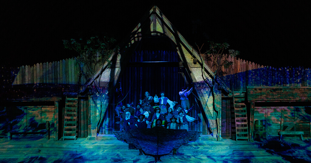 A scene from the Outer Banks outdoor drama, The Lost Colony