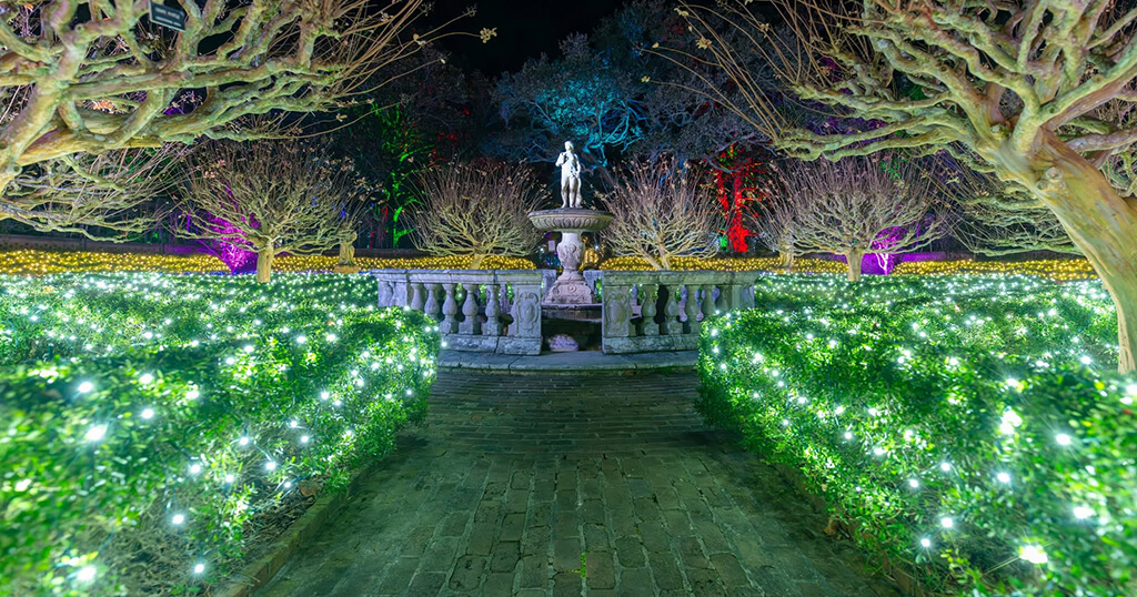WinterLights at the Elizabethan Gardens